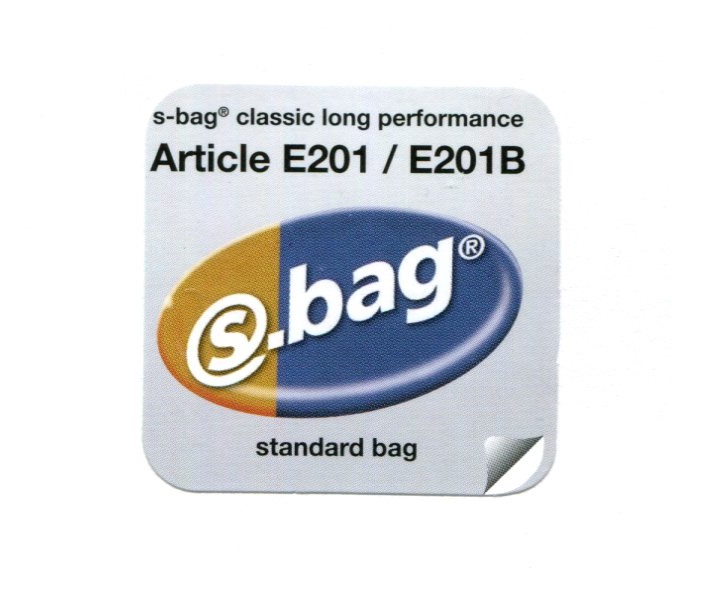 S-bag Classic Long Performance, Dammsugarpåsar original E201 - Bild 4